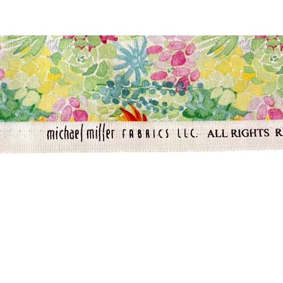 Succulent Garden Michael Miller Fabric Cactus Floral 100% Cotton 1 Yard X 43” - Picture 2 of 5